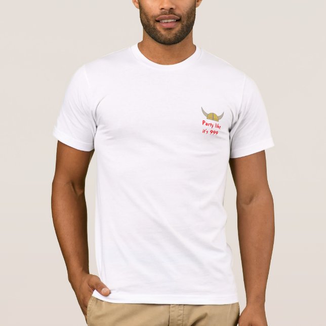 Viking Longship Party T-Shirt (Front)