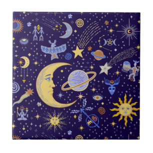 Viking Magic Celestial Dreams Ceramic Tile