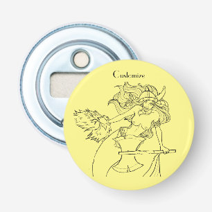 Viking Mermaid Warrior Thunder_Cove  Bottle Opener