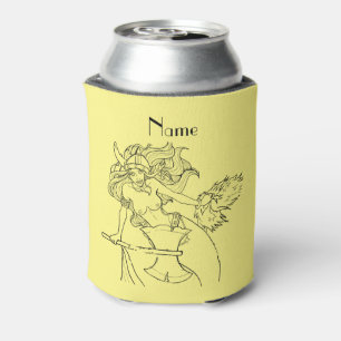 Viking Mermaid Warrior Thunder_Cove  Can Cooler