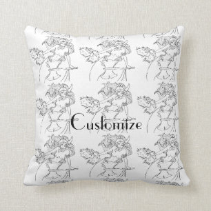 Viking Mermaid Warrior Thunder_Cove Cushion