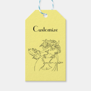Viking Mermaid Warrior Thunder_Cove  Gift Tags