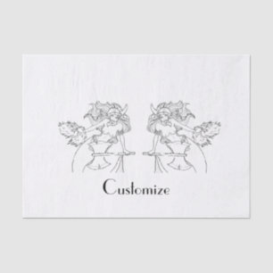 Viking Mermaid Warrior Thunder_Cove  Tissue Paper