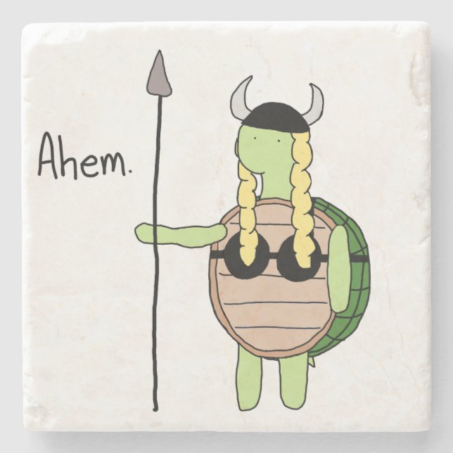 Viking Metal Turtle Coaster (Front)