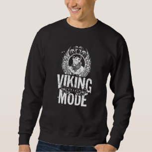 Viking Mode Odin Warrior Fitness Gym Workout Valha Sweatshirt
