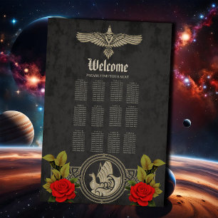 Viking mystical charm with elegant Celtic knots.  Poster