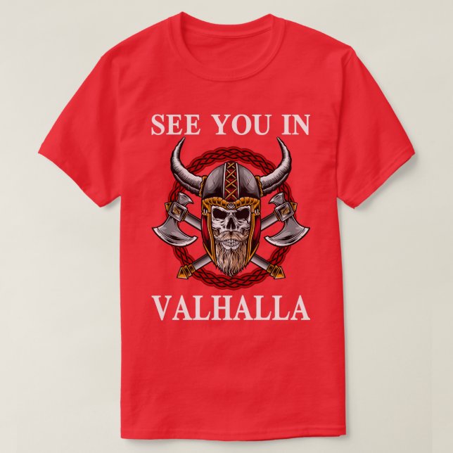 Viking mythology Valhalla gods T-Shirt (Design Front)