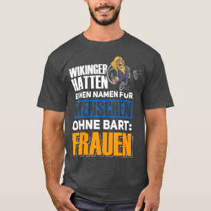 Viking Nordic mythology people without beard  T-Shirt