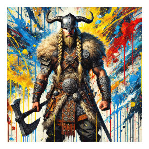 Viking Nordic Scandinavian warrior medieval myth Photo Print