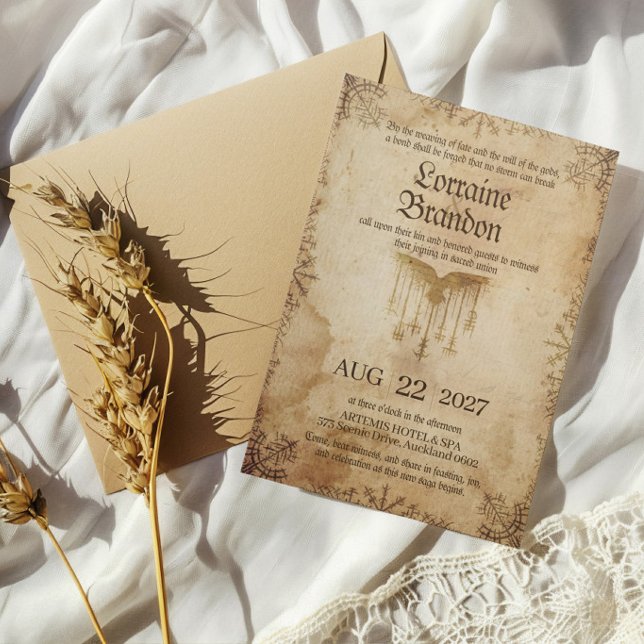 Viking Norse Saga Wedding Invitation (Creator Uploaded)