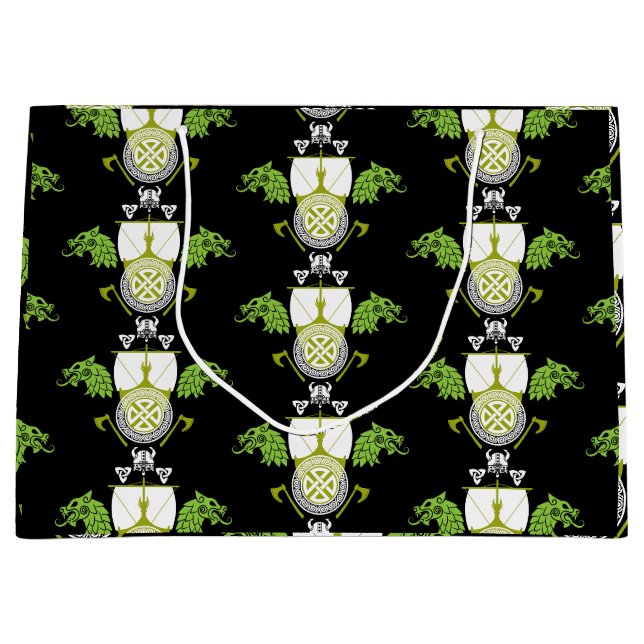 Viking Norsemen Large Gift Bag (Front)