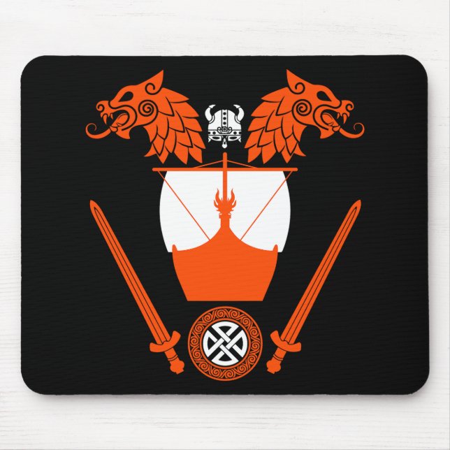 Viking Norsemen Mouse Pad (Front)