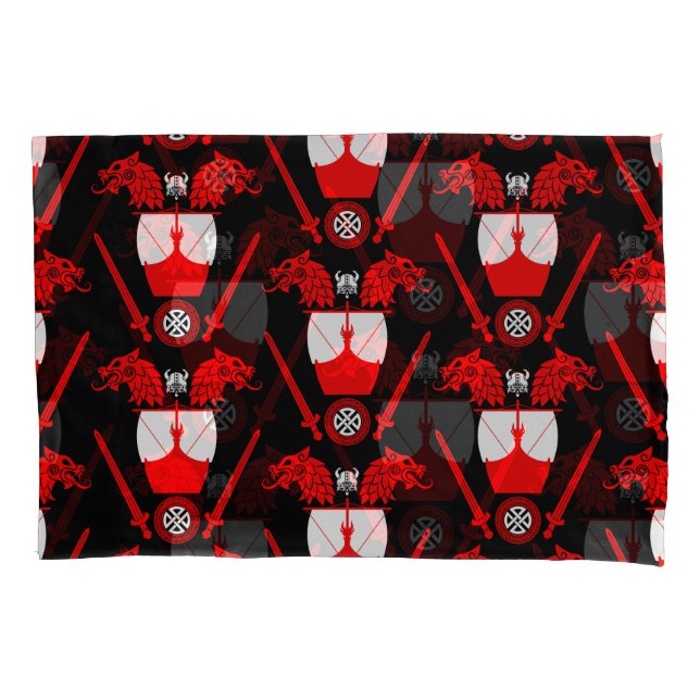 Viking Norsemen Pillowcase (Front-Left)