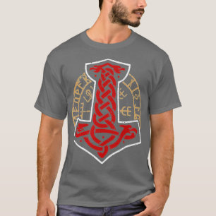 Viking Norway Norwegian Scandinavian Mjolnir Hamme T-Shirt