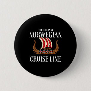 Viking Original Norwegian Cruise Line Funny Men Wo 6 Cm Round Badge