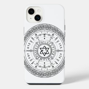 Viking Pagan Asatru Runic Compass, Vegvisir Runes  iPhone 14 Plus Case