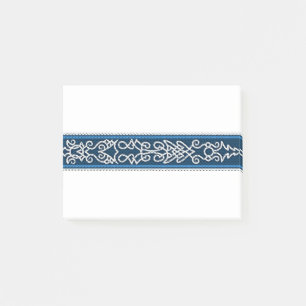 Viking Pattern Blue Post-it Notes