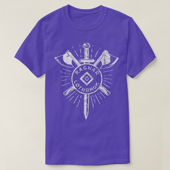 Viking Ragnar  - Ragnar Lothbrok  - Viking Axes  T-Shirt (Design Front)
