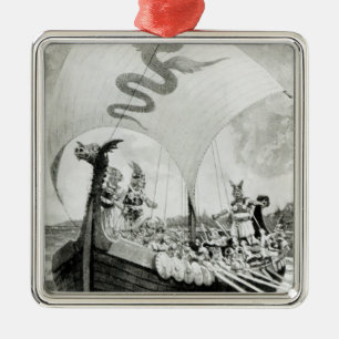 Viking Raiders Metal Ornament