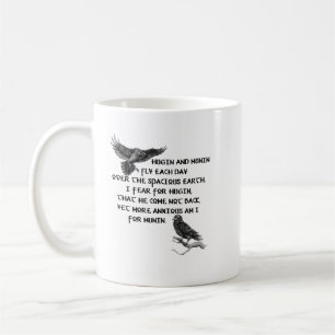 Viking Raven Hugin And Munin Coffee Mug