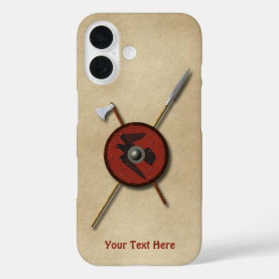 Viking Raven Shield And Weapons iPhone 16 Case