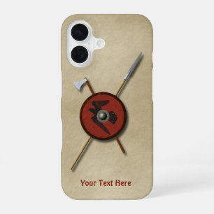 Viking Raven Shield And Weapons iPhone 16 Case