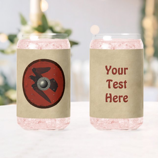 Viking Raven Shield Can Glass (Insitu (Wedding))