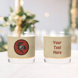 Viking Raven Shield Whiskey Glass