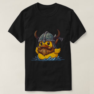 Viking Rubber Duck Funny Norse Warrior Design T-Shirt