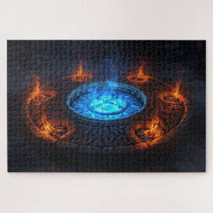 Viking Rune Circle Jigsaw Puzzle