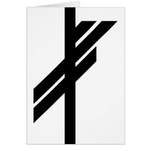 Viking Rune - Luck - black