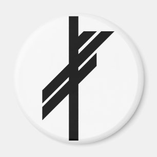 Viking Rune - Luck - black Magnet