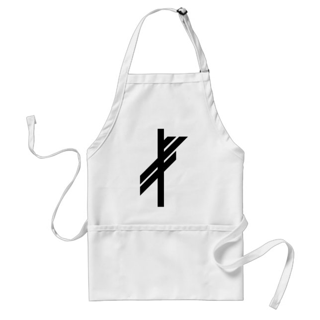 Viking Rune - Luck - black Standard Apron (Front)