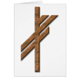 Viking rune - luck - rust