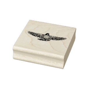 Viking Rune Raven Rubber Stamp