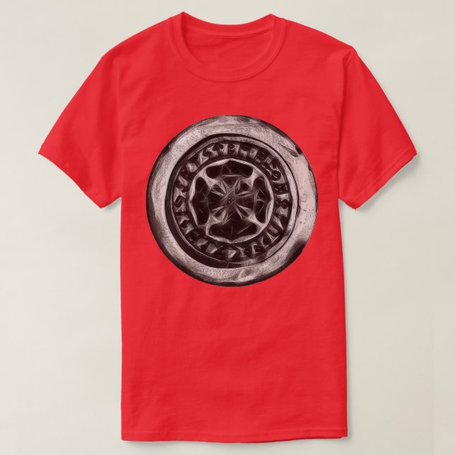 Viking Runes Pendant Design T-Shirt (Design Front)