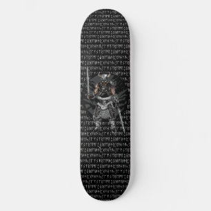 Viking Runes Warrior Swords Skateboard