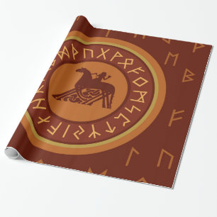 Viking Runes Wrapping Paper