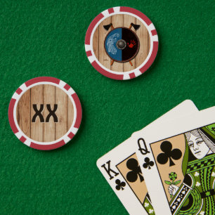 Viking Shield and Axes Poker Chips