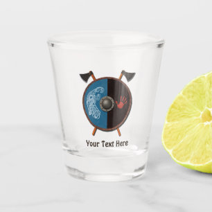 Viking Shield and Axes Shot Glass