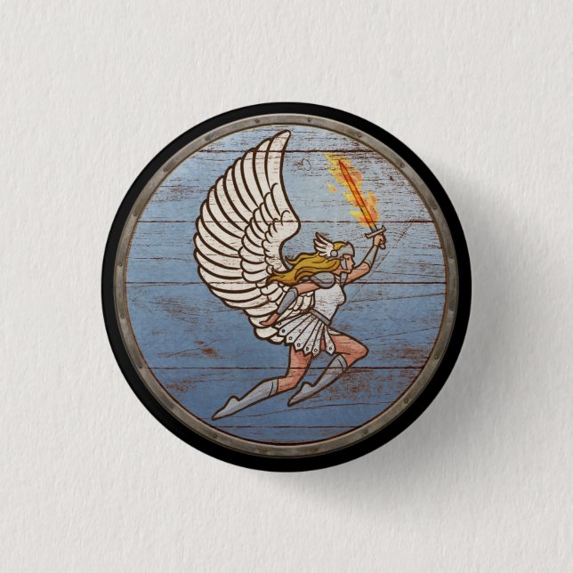 Viking Shield Button - Valkyrie (Front)