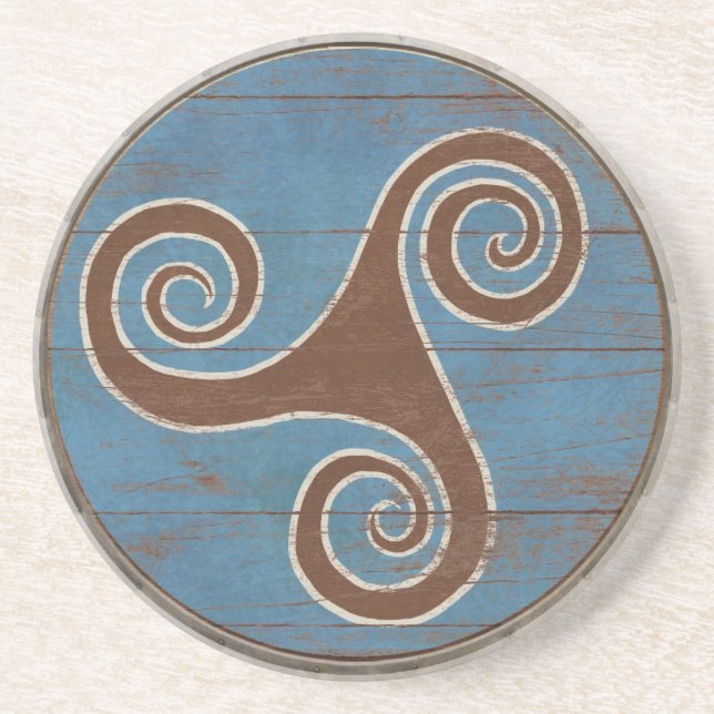 Viking Shield Coaster - Triskele (Front)
