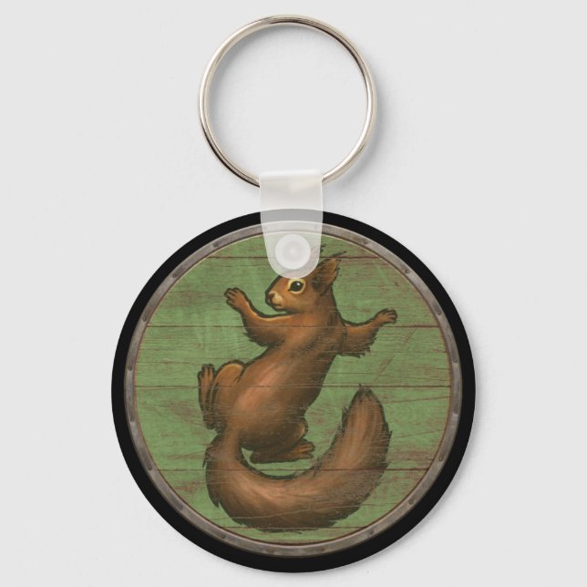 Viking Shield Keychain - Ratatoskr (Front)