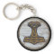 Viking Shield Keychain - Thor's Hammer
