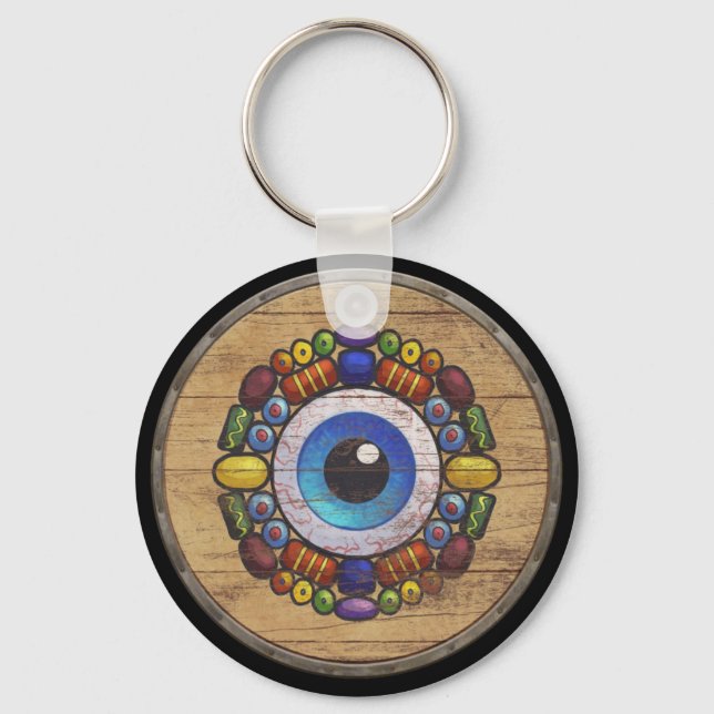 Viking Shield Keychain - Völva (Front)