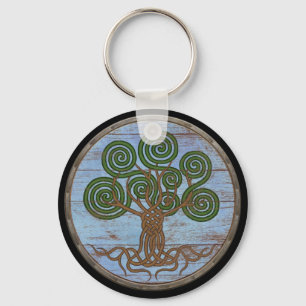 Viking Shield Keychain - Yggdrasil