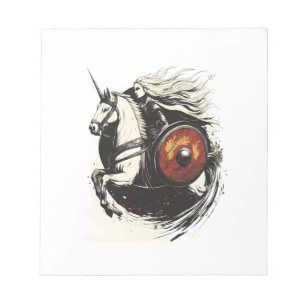 Viking Shield Maiden Unicorn (1) Notepad