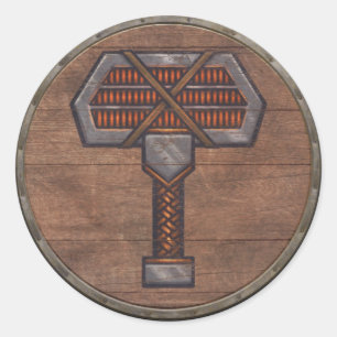 Viking Shield Sticker