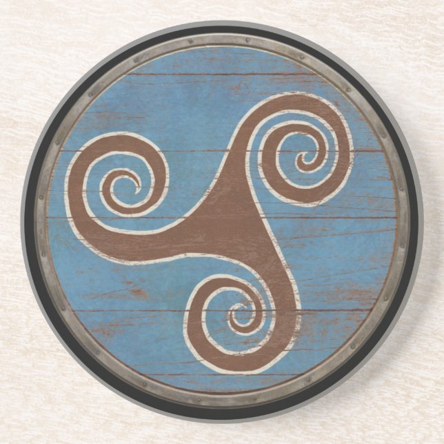 Viking Shield  - Triskele Coaster (Front)