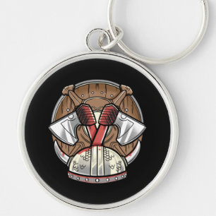 Viking Shield - Warrior Logo Key Ring